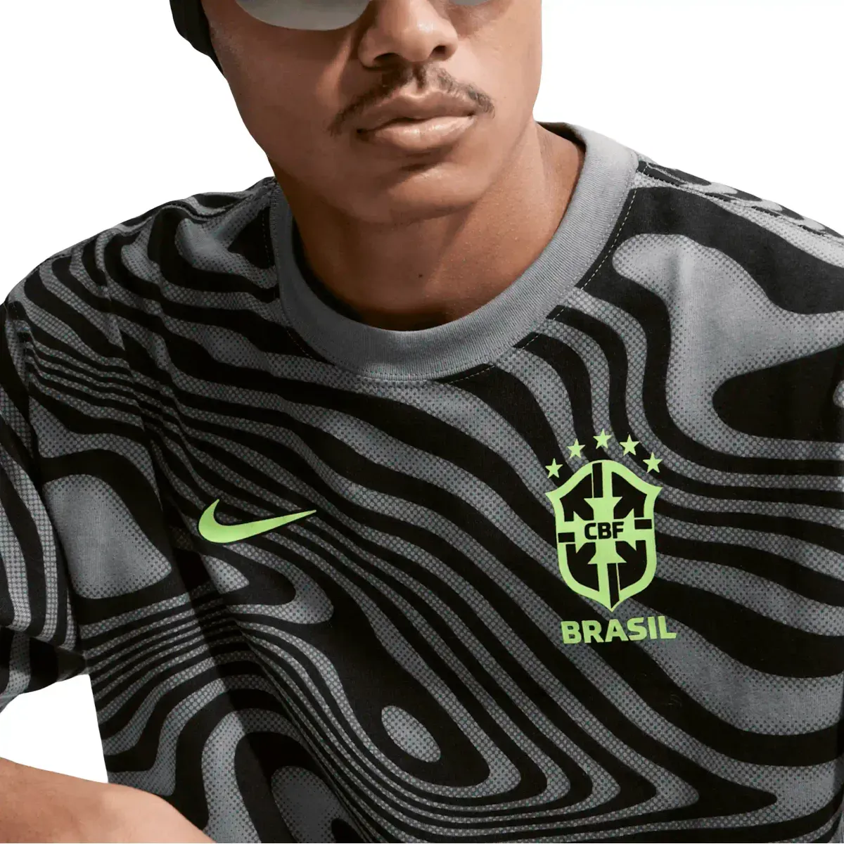 Playera Nike Futbol Brasil Hombre
